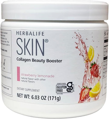 Colágeno Potenciador de Belleza SKIN Limonada de Fresa Envase 6.03 Oz.