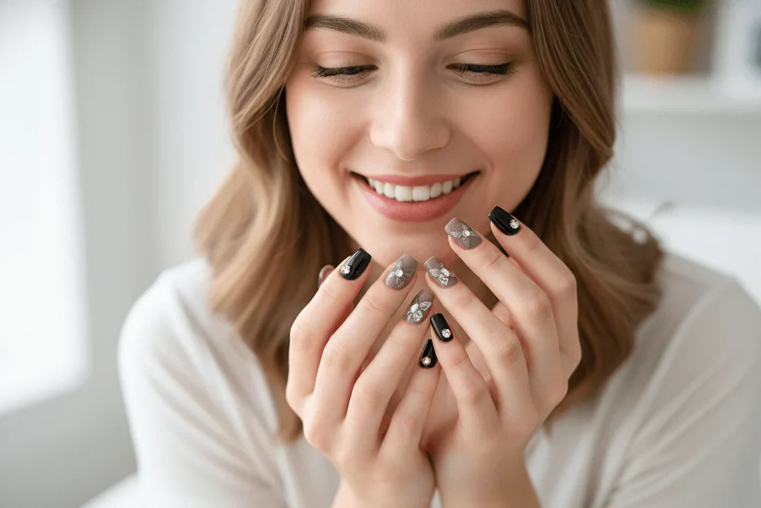 Febble - Wing Butterfly Noir Nails (Original)